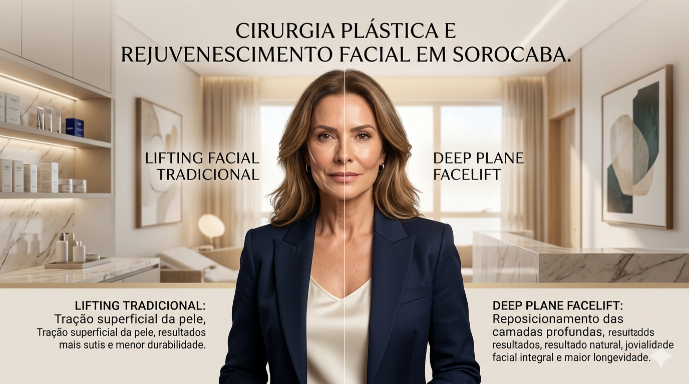 Lifting Tradicional ou Deep Plane: qual a diferença entre as técnicas de rejuvenescimento facial?